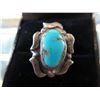 Image 1 : Vintage Sterling Silver & Turquoise ring