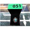 Image 2 : Vintage Sterling Silver & Turquoise ring