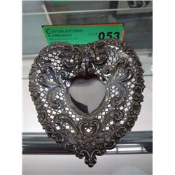 Sterling .966 heart-shaped dish - Gorham