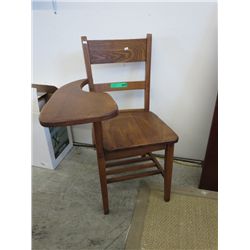 Vintage School Desk with attached arm