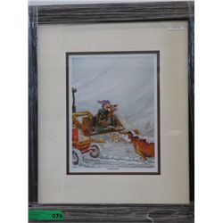 Framed print, "Midwife Crisis" by Ben Crane