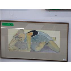 Original water colour, framed