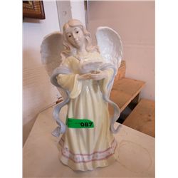Glazed ceramic angel & dove