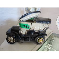 Vintage 1964 cookie jar in the shape of an old car