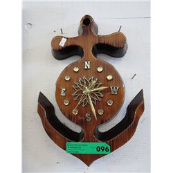 Anchor clock  - 15" x 12"