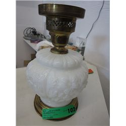 Milk glass lamp base, no chips