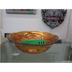 Vintage  "Imperial"  pressed glass lustre dish
