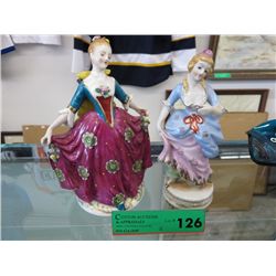 2 x glazed china figurines, made in Japan
