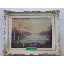 Paint on board landscape