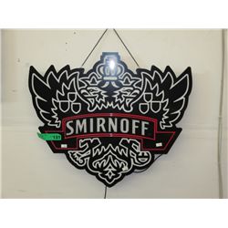 Electric Smirnoff sign. Works