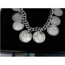 Vintage Canadian sterling curb link necklace