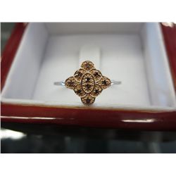 Rare Red Diamond ring, 10 red diamonds