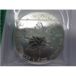 $5.00 silver coin, 2013 Maple Leaf design