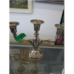 Silver plated candelabra