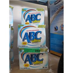 5 boxes of ABC Laundry detergent