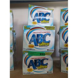 5 boxes of ABC Laundry detergent