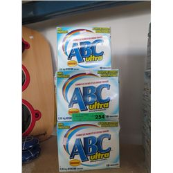 5 boxes of ABC Laundry detergent