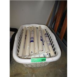 Container of self adhesive vinyl rolls