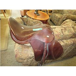 Leather English saddle