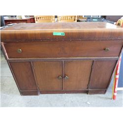 Vintage waterfall veneer bureau 1940's