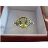 Image 1 : Ladies lemon topaz & diamond ring