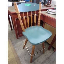 Wooden counter height chair