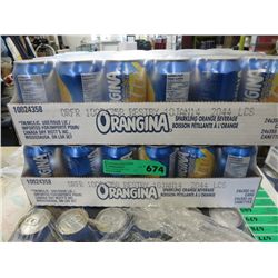 2 cases of Orangina sparkling orange beverage