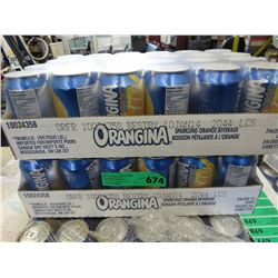 2 cases of Orangina sparkling orange beverage