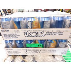 2 cases of Orangina sparkling orange beverage
