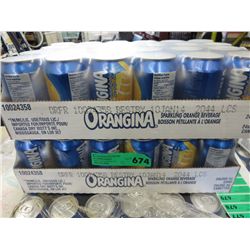 2 cases of Orangina sparkling orange beverage