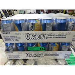 2 cases of Orangina sparkling orange beverage