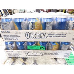 2 cases of Orangina sparkling orange beverage