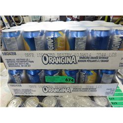 2 cases of Orangina sparkling orange beverage