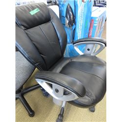 Leather swivel hydraulic office chair