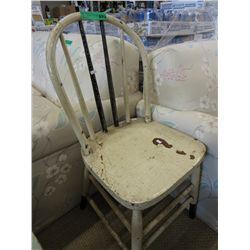 Vintage classic wooden kitchen chair