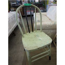 Vintage classic wooden kitchen chair