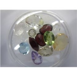 Collection of various cut gemstones
