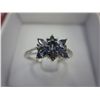 Image 1 : Tanzanite & diamond cluster ring