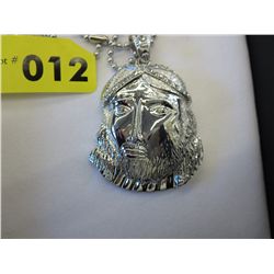 28 inch crystal Jesus necklace