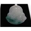 Image 1 : Sterling silver jade Buddha necklace