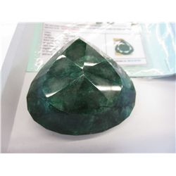 MUSEUM SIZED!!! 1040 carat pear cut emerald