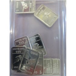 10 x .999 solid silver American eagle bars
