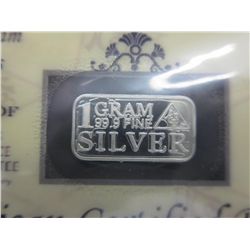 4 x .999 solid silver US mint silver bars