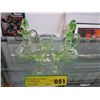 Image 1 : Green depression glass, five pieces