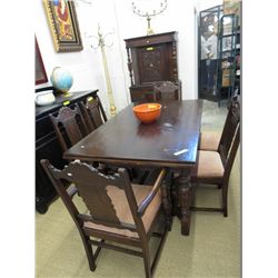 8 piece vintage dining set