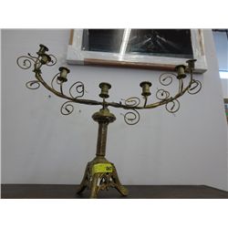 Funky Brass 7 hole candelabra
