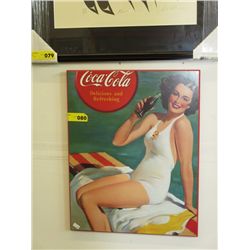 Print on board of a Coca-Cola ad