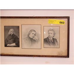 Framed picture of composers