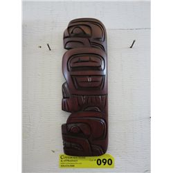Native carved wall plaque "Bear Eagle"