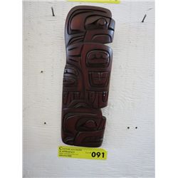 Native carved wall plaque "Eagle Bear"